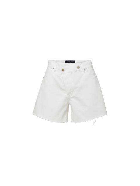 ELLIS CROSSOVER-WAISTBAND DENIM SHORT
