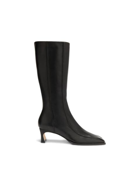 Nieves square-toe leather boots