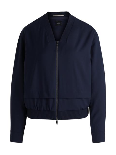 OVERSIZE-FIT JACKET WITH LAYERED EFFECT