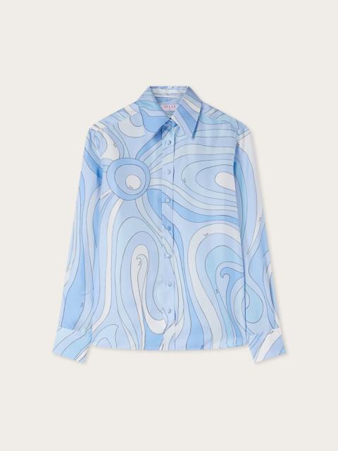 MARMO PRINT SILK SHIRT