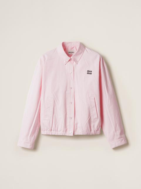 Poplin blouson jacket