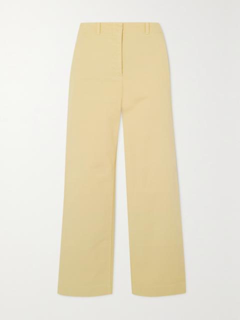 Cloutier Cotton-blend Twill Straight-leg Pants