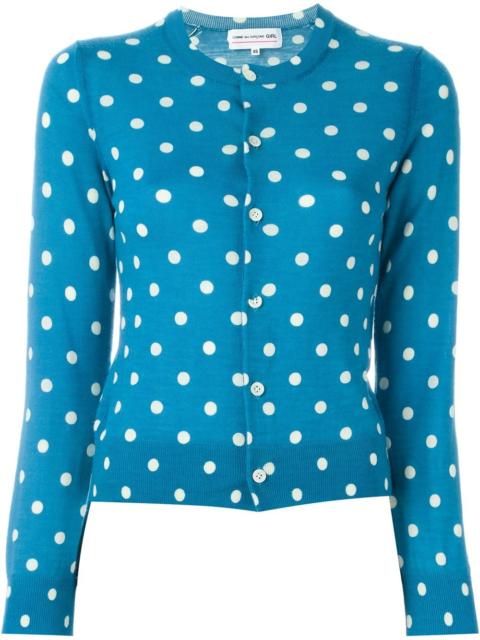 polka dot cardigan