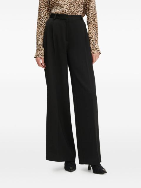 wide-leg tailored trousers