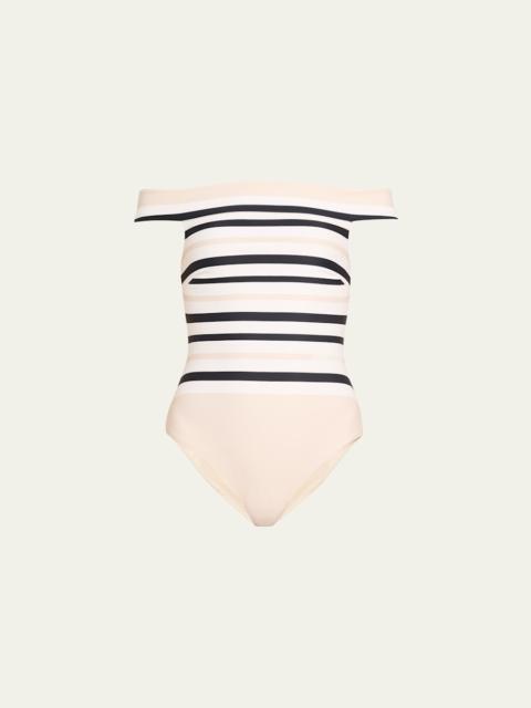 Walker Off-Shoulder One-Piece Swimsuit
