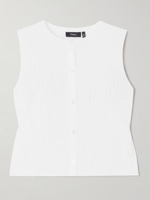 Striped Cotton-voile Blouse