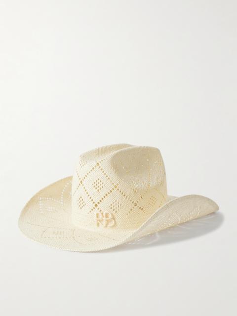 Cowboy Embroidered Straw Hat