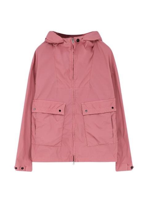 patch-pocket hooded jacket