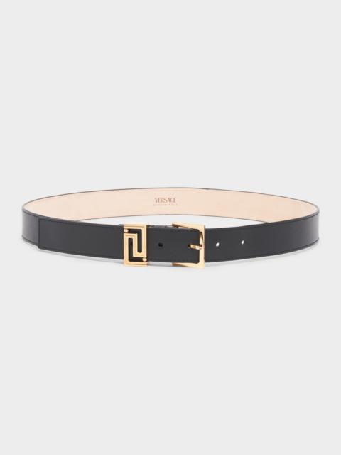 Greca Goddess Leather Belt