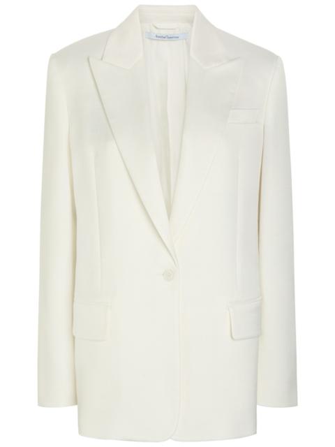 Another Tomorrow Oversized Twill Blazer