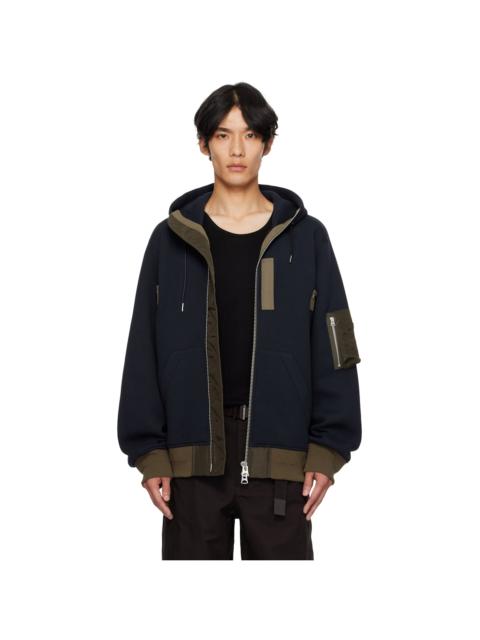 Navy Sponge Sweat Hoodie