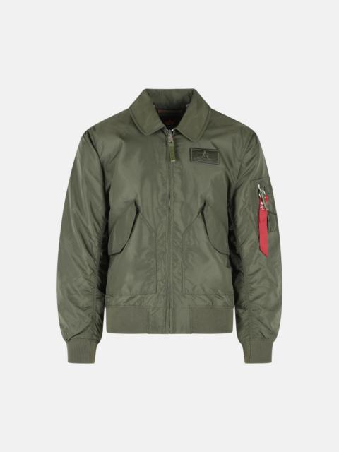 'CWU' GREEN NYLON JACKET