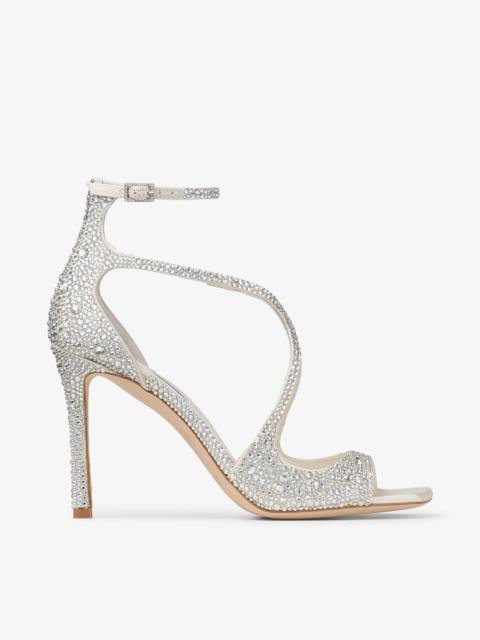 Azia 95
Ivory Satin Pumps with Crystal Embellishment