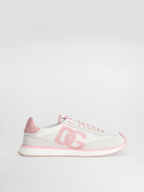 Mixed-material DG CUSHION sneakers