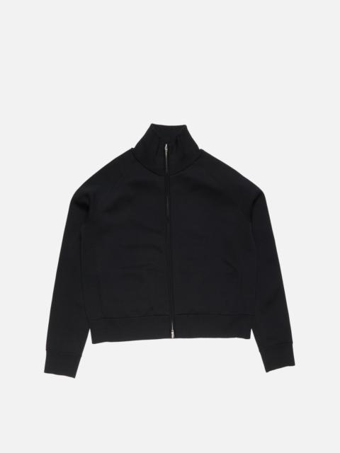Logo zip cardigan - Black