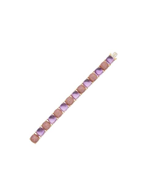 Tiffany & Co. 18K 52.50 ct. tw. Amethyst Sugar Stacks Bracelet (Authentic Pre-Loved)