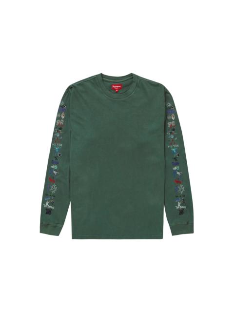 Supreme AOI Icons L/S Top Dusty Green