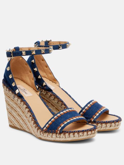 Rockstud Double 105 espadrille wedges