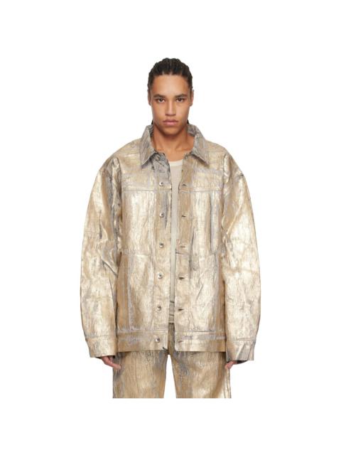 Gold Hollywood Jumbo Worker Denim Jacket