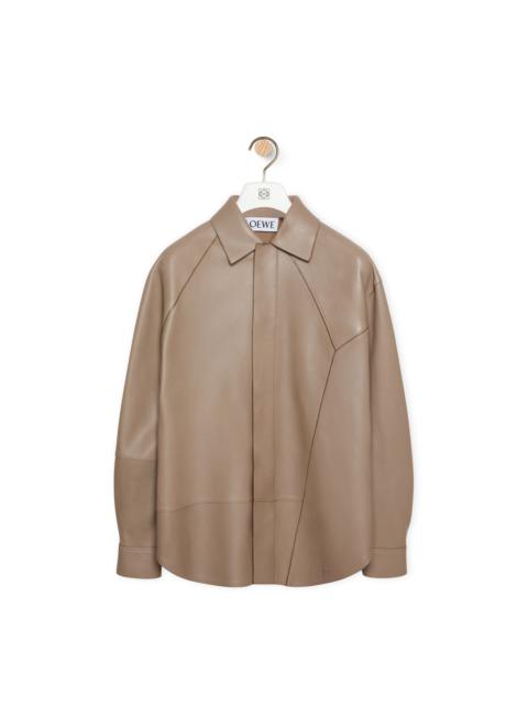 Puzzle shirt in nappa