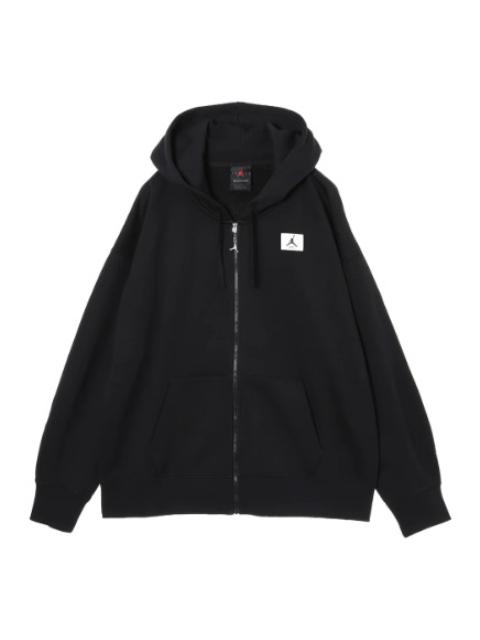 (WMNS) Air Jordan Flight Full-Zip Hoodie 'Black' DZ3360-010