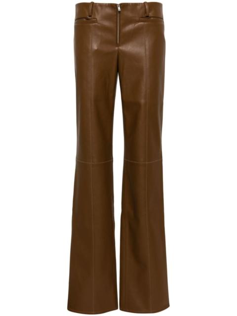 Cida faux-leather trousers