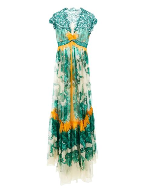 printed maxi dress