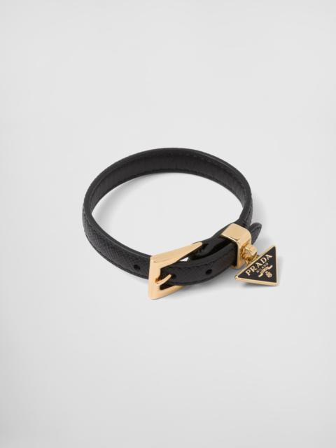 Saffiano leather bracelet