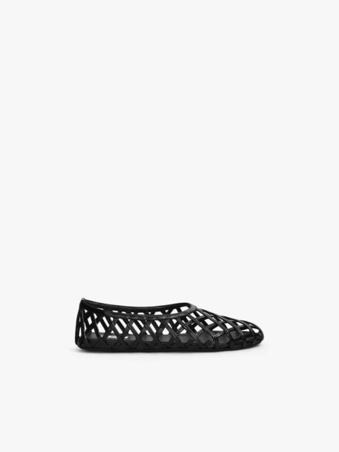 CAGE BALLET FLATS IN PATENT CALFSKIN