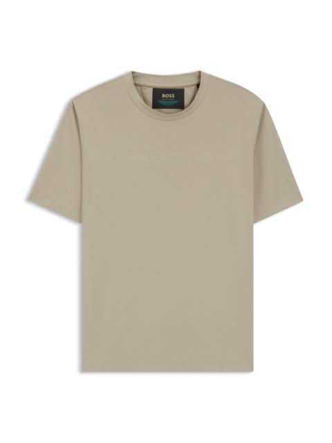 BOSS X ASTON MARTIN T-SHIRT WITH EMBOSSED LOGO