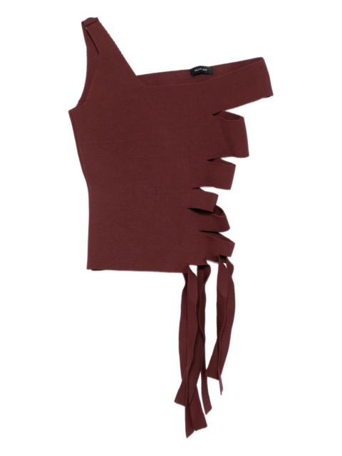 one-shoulder cut-out top