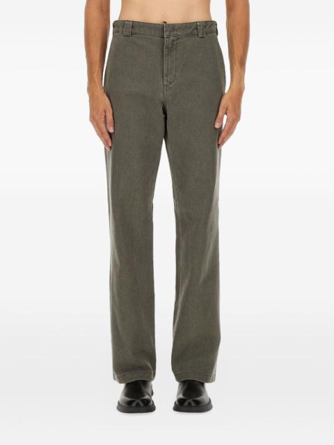 side-pocket cotton trousers