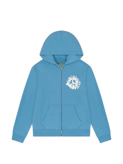 denim university zip hoodie