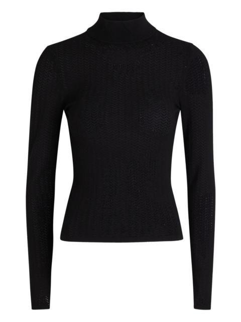 long-sleeve roll-neck top