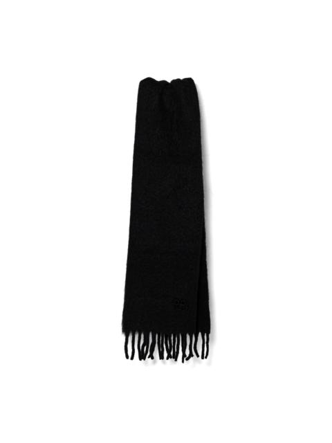 logo-embroidered scarf