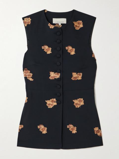 Vania Fil Coupé Wool-blend Vest