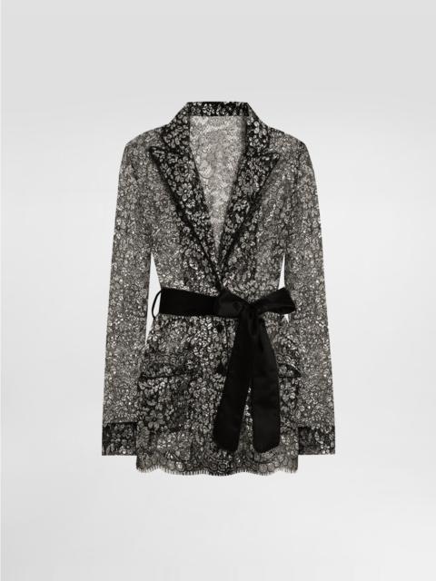 Lame lace vanity shirt