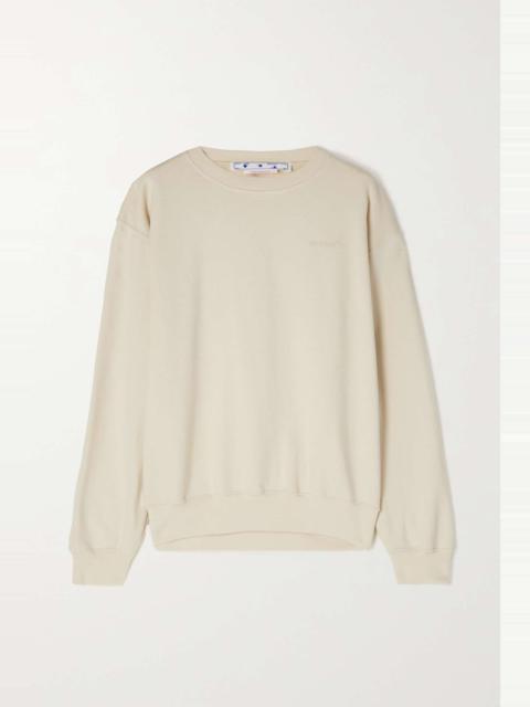 Printed cotton-jersey sweatshirt