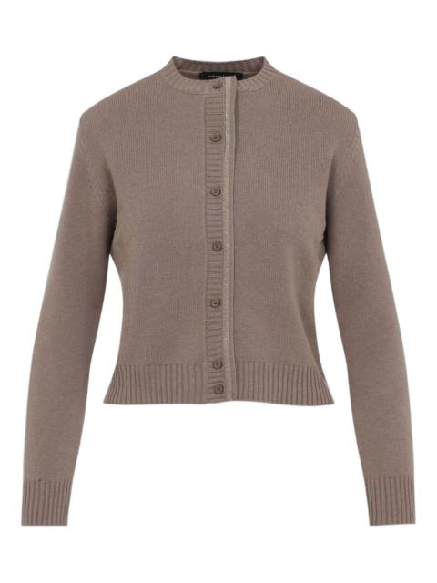 ribbed button cardigan
