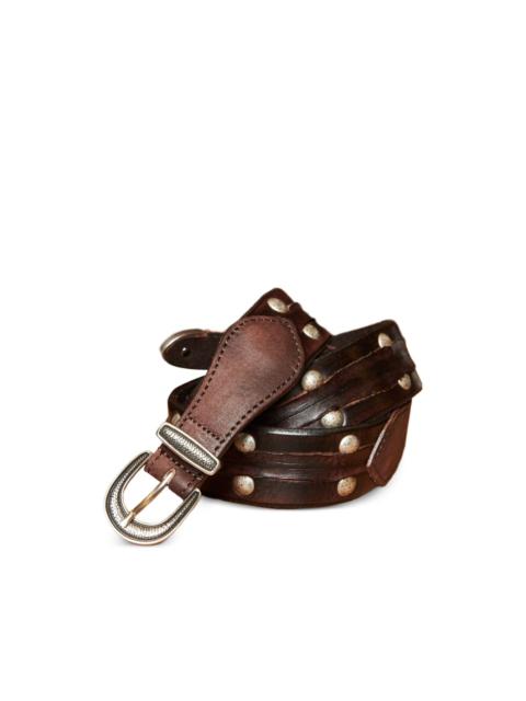studded buckle belt
