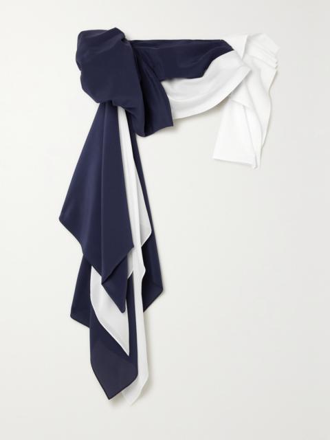 Draped Silk Waist Belt