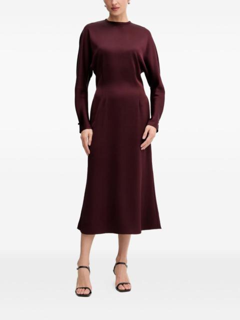long-sleeve midi dress