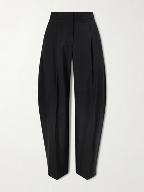 Pleated Wool-blend Gabardine Tapered Pants