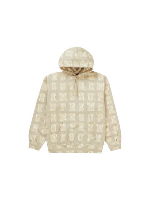 Supreme Blocks Hooded Sweatshirt Tan
