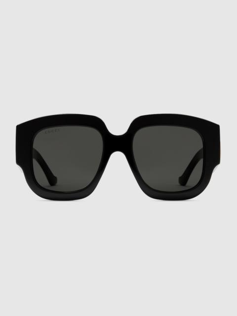 Square-frame sunglasses