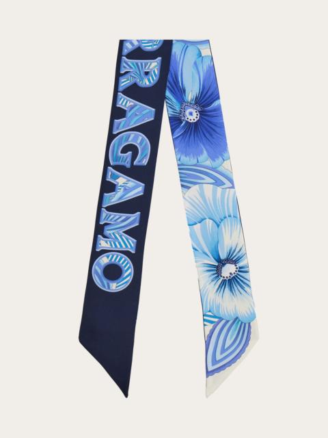 Brezza print silk bandeau