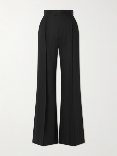 Pleated Wool-twill Wide-leg Pants