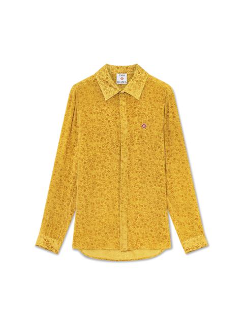 Floral Devoré Silk Shirt | Casablanca Paris