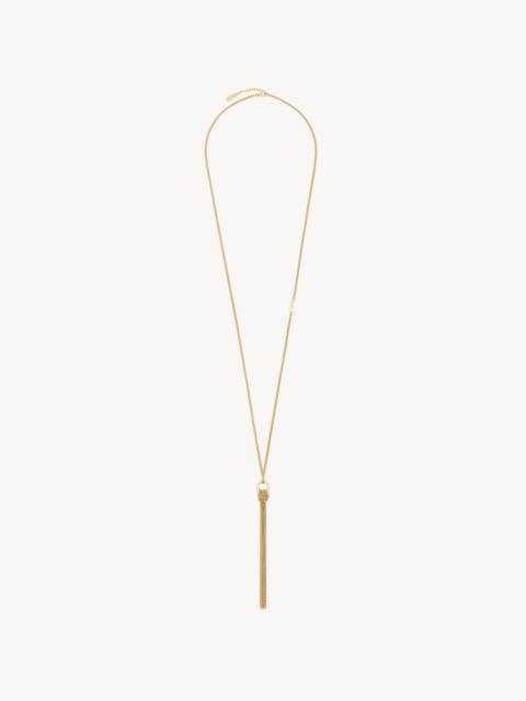 CASSANDRE TASSEL NECKLACE IN METAL