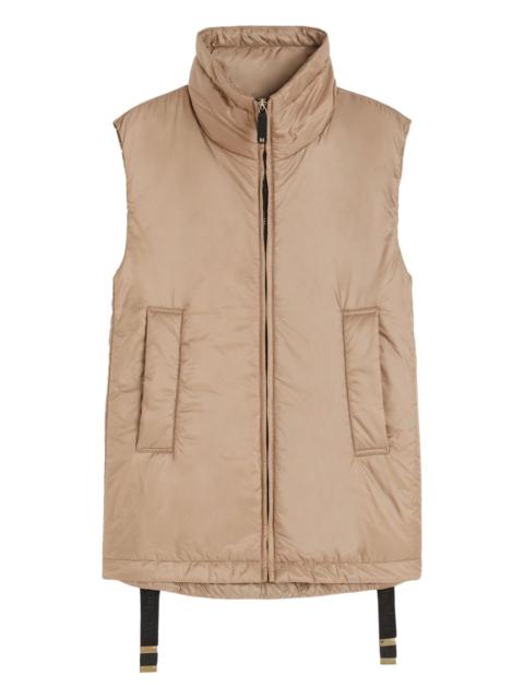 high-neck gilet